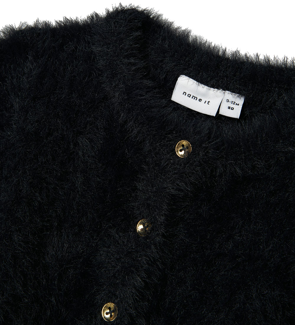 Name It Cardigan - Strik - NmfRevera - Sort