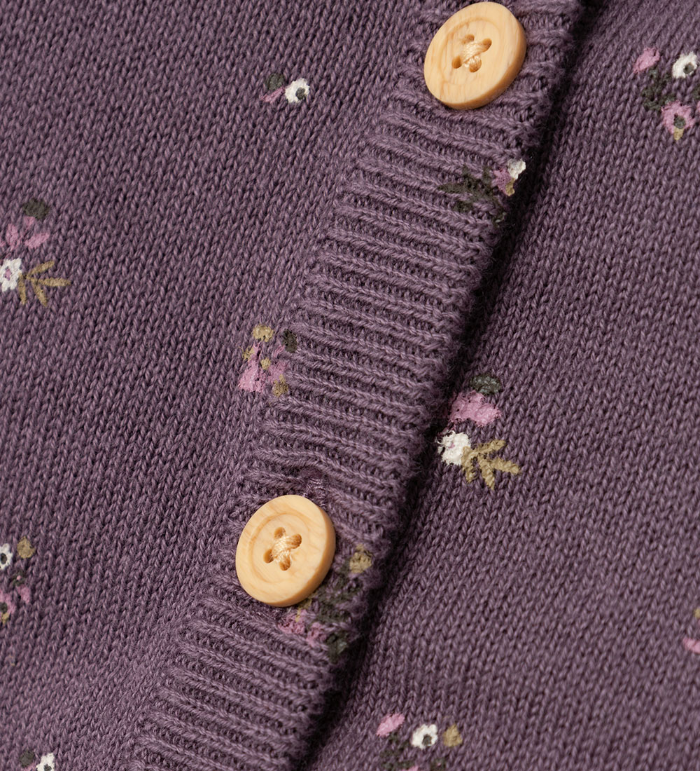Name It Cardigan - Strik - NbfOnema - Arctic Dusk m. Strik