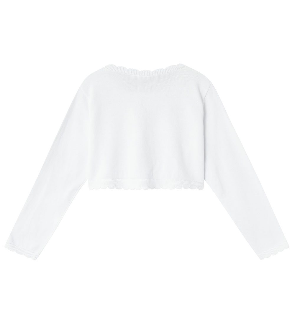 Name It Cardigan - Strik - Bolero - NkfTilli - Bright White m. H