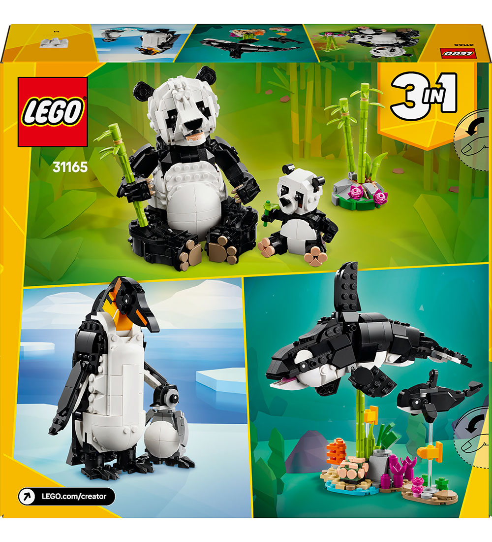 LEGO® Creator - Vilde Dyr: Pandafamilie 31165 - 3-i-1 - 626 Dele