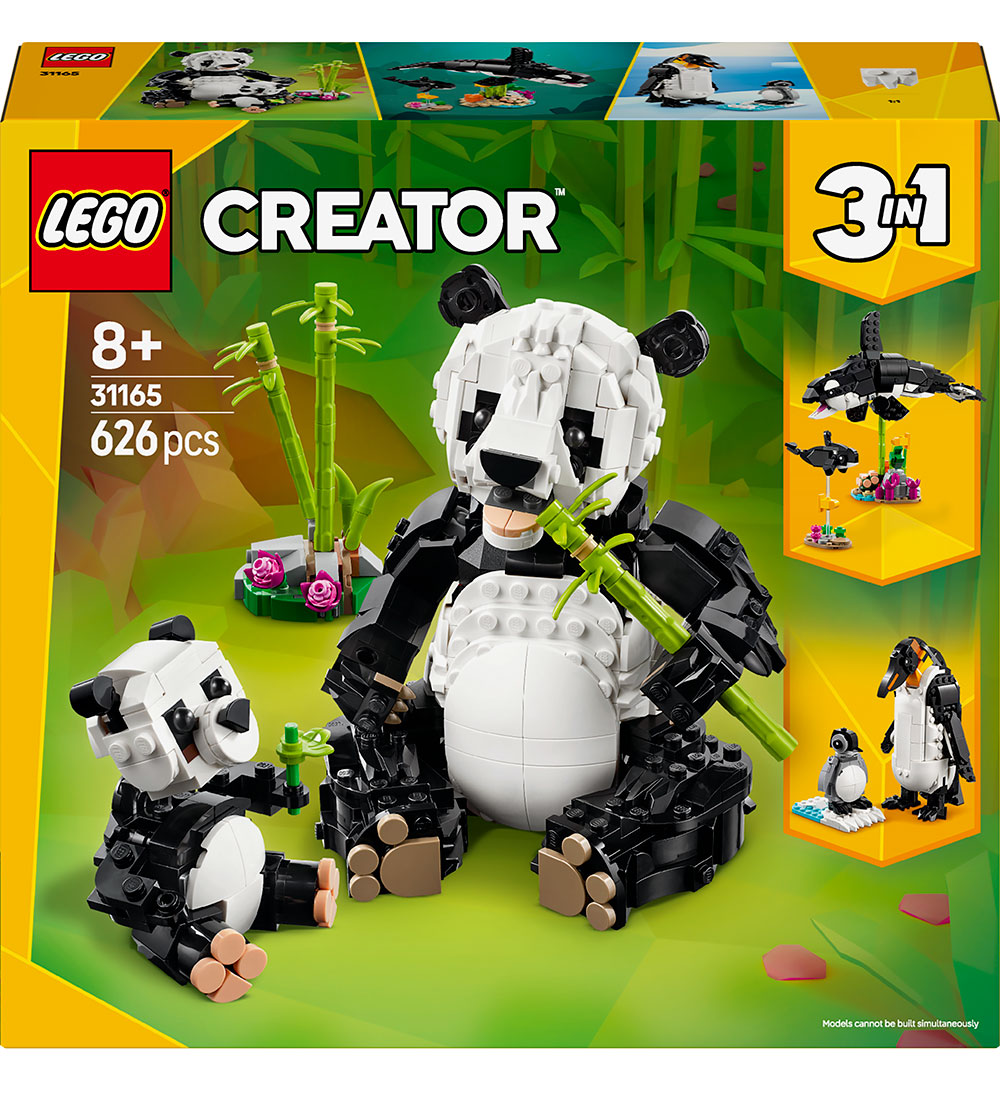 LEGO® Creator - Vilde Dyr: Pandafamilie 31165 - 3-i-1 - 626 Dele