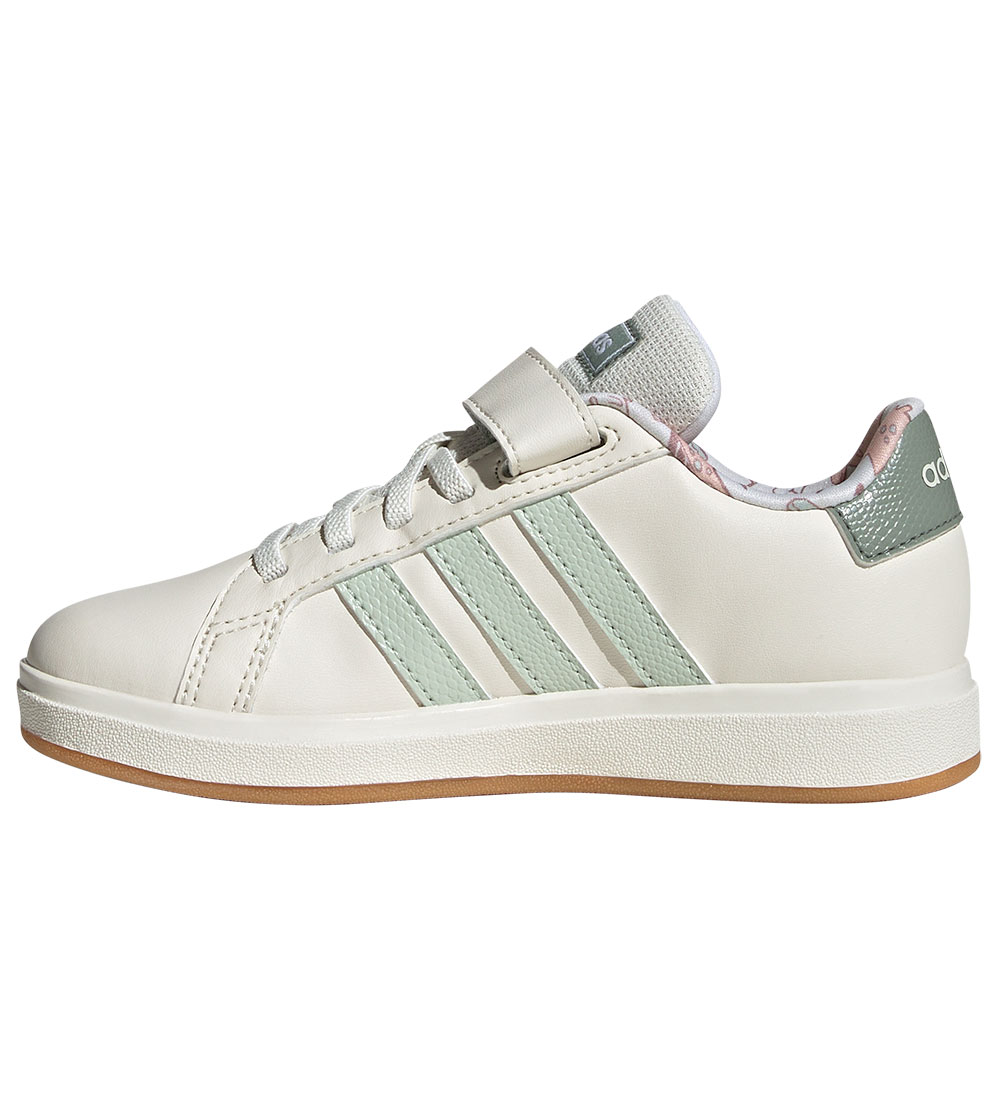 adidas Performance Sko - Dino Grand Court EL C - Owhite/Lingrn/S