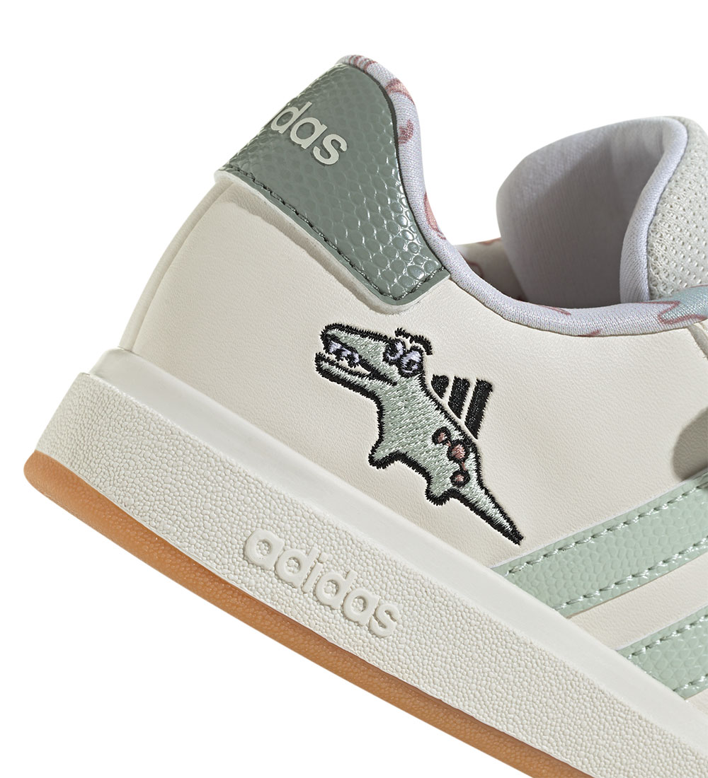 adidas Performance Sko - Dino Grand Court EL C - Owhite/Lingrn/S