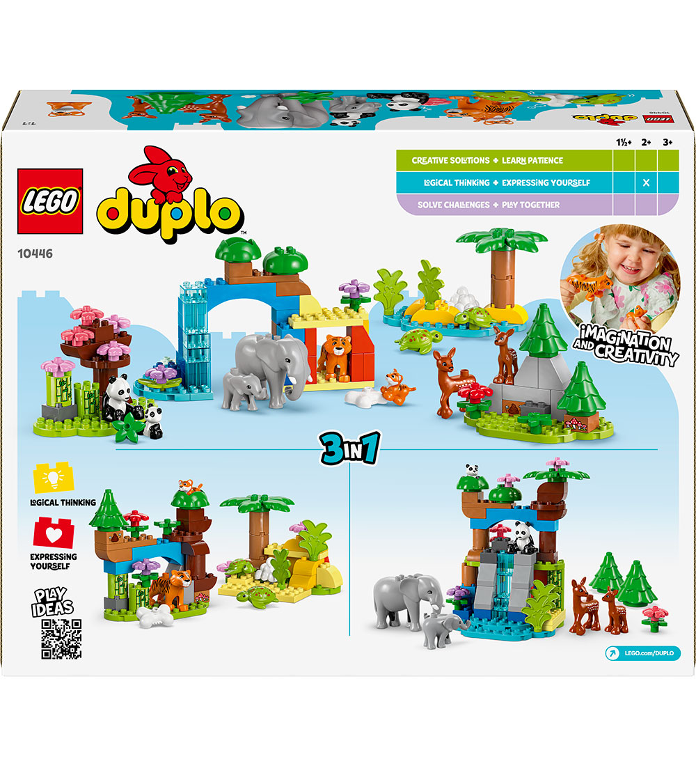 LEGO® DUPLO - Vilde Dyrefamilier 10446 - 3-i-1 - 92 Dele