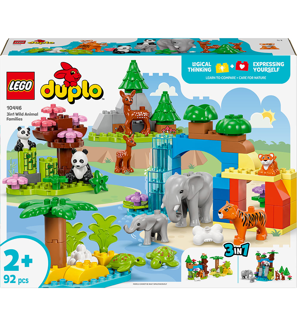 LEGO® DUPLO - Vilde Dyrefamilier 10446 - 3-i-1 - 92 Dele