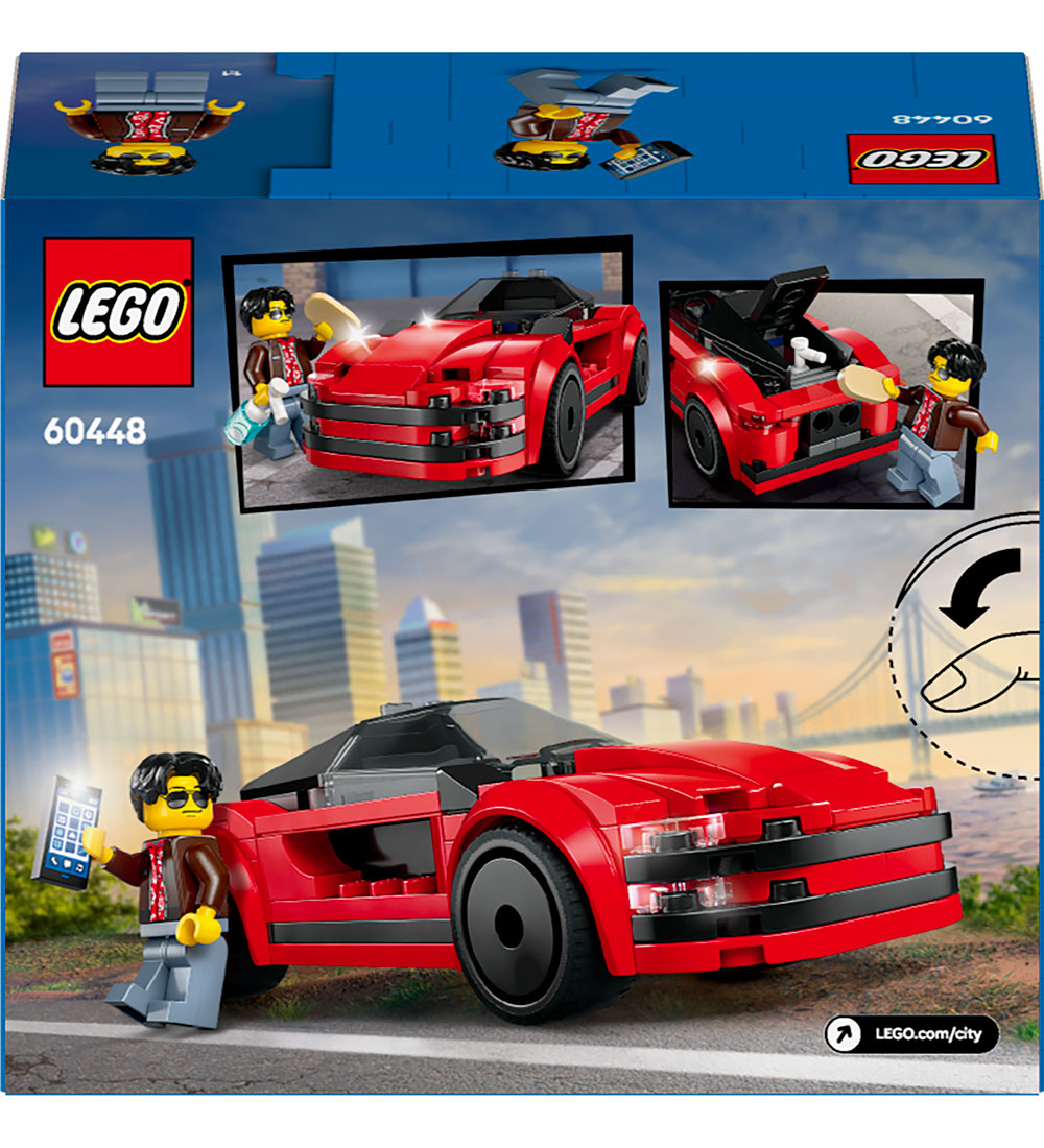 LEGO® City - Rød Sportsvogn 60448 - 109 Dele