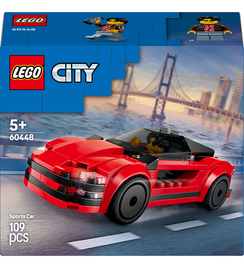 LEGO® City - Rød Sportsvogn 60448 - 109 Dele