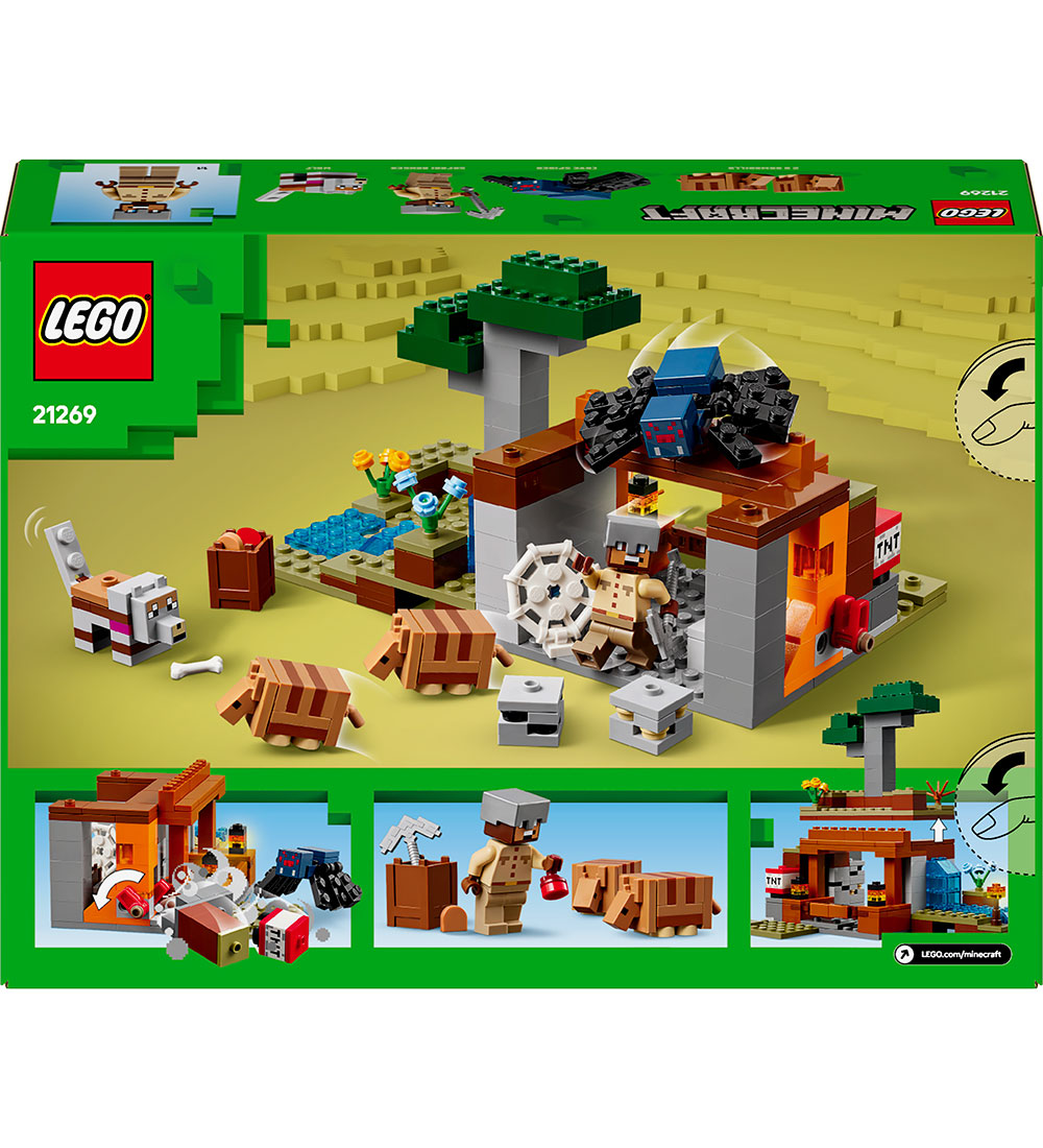 LEGO® Minecraft - Bæltedyrs-mineekspeditionen 21269 - 247 Dele