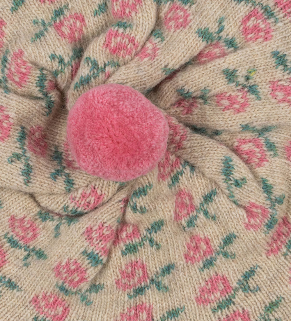 Konges Sløjd Hue - Beret - Strik - Uld/Akryl - Belou - Rose