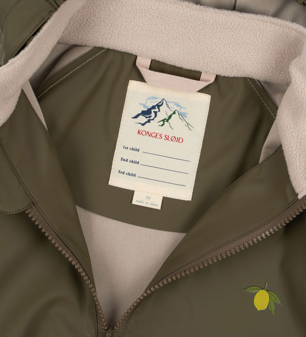 Konges Sløjd Regntøj - PU - Plainy - Burnt Olive