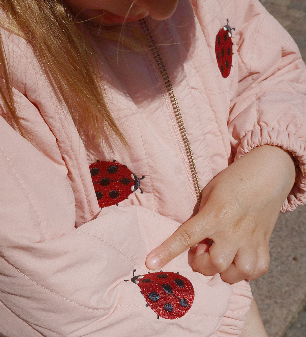 Konges Sløjd Termojakke - Juno Bomber - Mellow Rose m. Mariehøne
