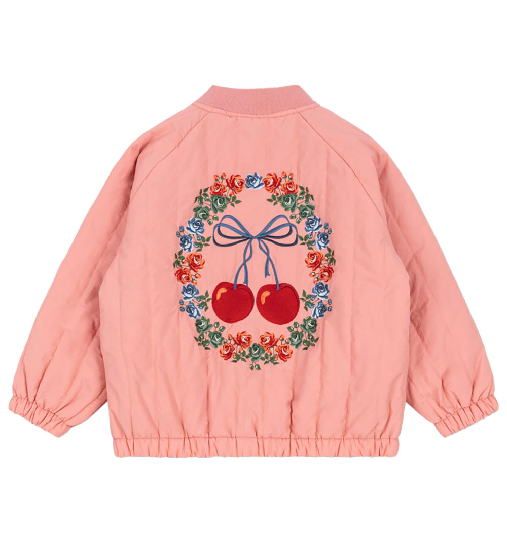 Konges Sløjd Termojakke - Juno Bomber - Strawberry Ice m. Print