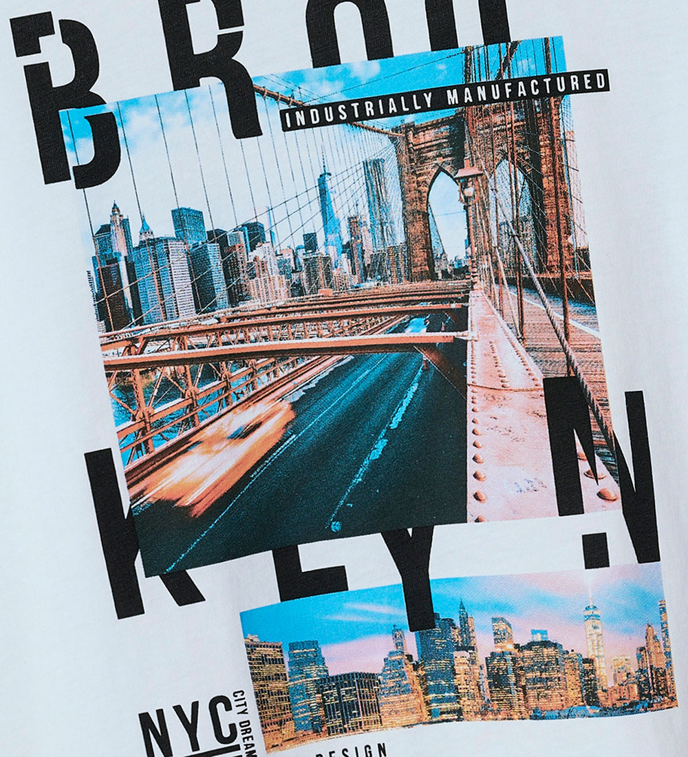 Name It T-shirt - NkmVoto - Bright White/Brooklyn