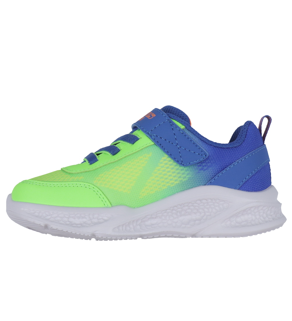 Skechers Sko m. Lys - Krendox - Blå/Lime