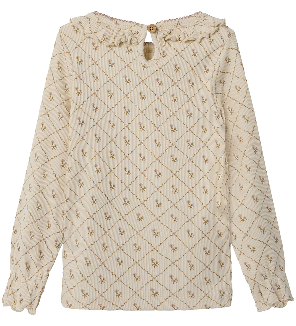 Lil Atelier Bluse - Rib - NmfGago - Turtledove