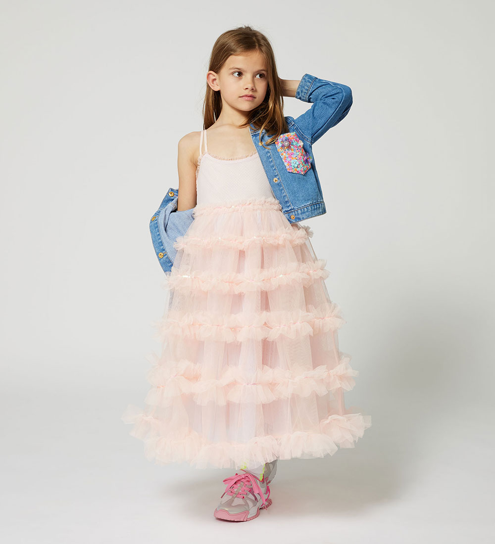 Billieblush Denimjakke - Double Stone/Brush m. Pailletter