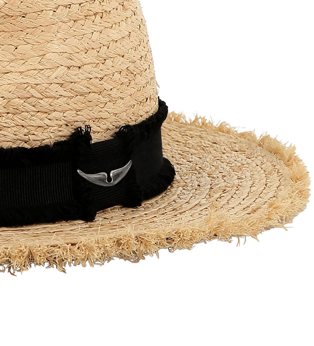 Zadig & Voltaire Stråhat - Natur m. Sort