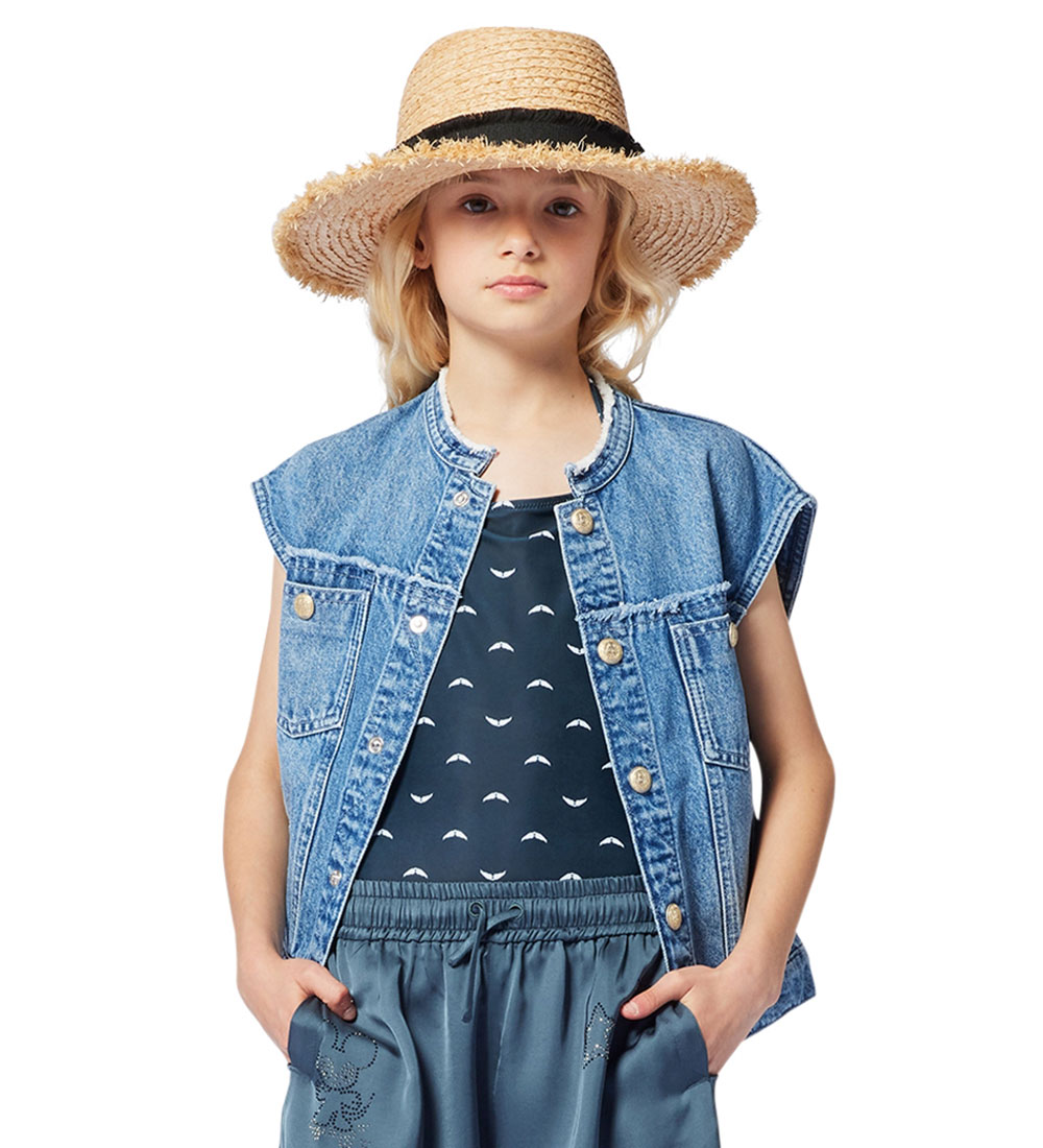 Zadig & Voltaire Stråhat - Natur m. Sort