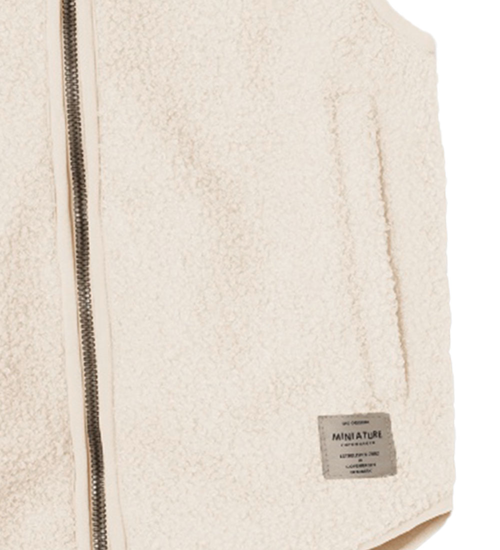 Mini A Ture Fleecevest - Teddy - MatBattal - Angora Cream