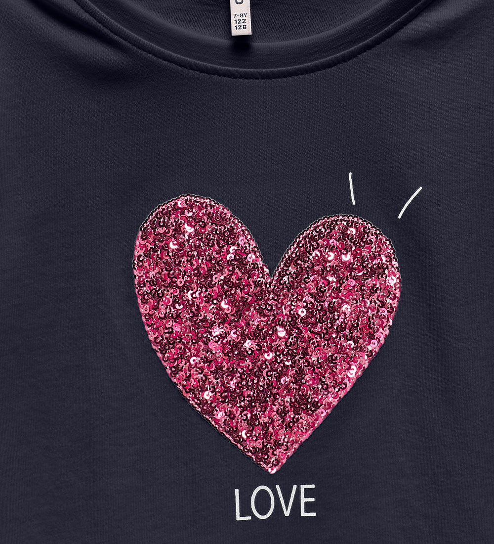 Kids Only T-shirt - KogCandy - Night Sky/Love