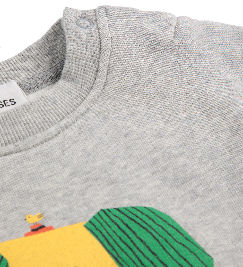 Bobo Choses Sweatshirt - Happy Dog - Heather Grey