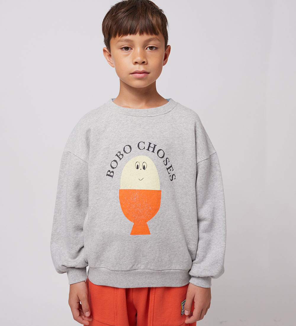 Bobo Choses Sweatshirt - Morning Egg - Heather Grey