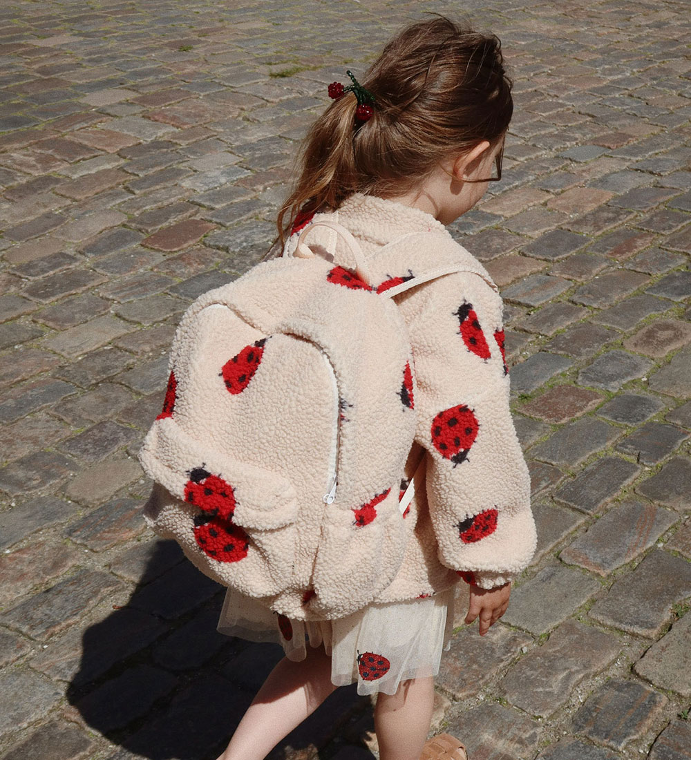 Konges Sløjd Rygsæk - Jody Teddy - Ladybug Sand