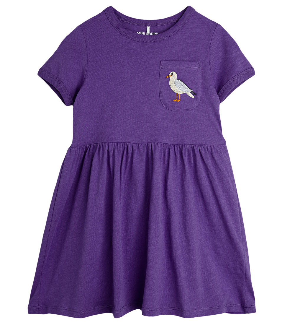 Mini Rodini Kjole - Seagull - Lilla