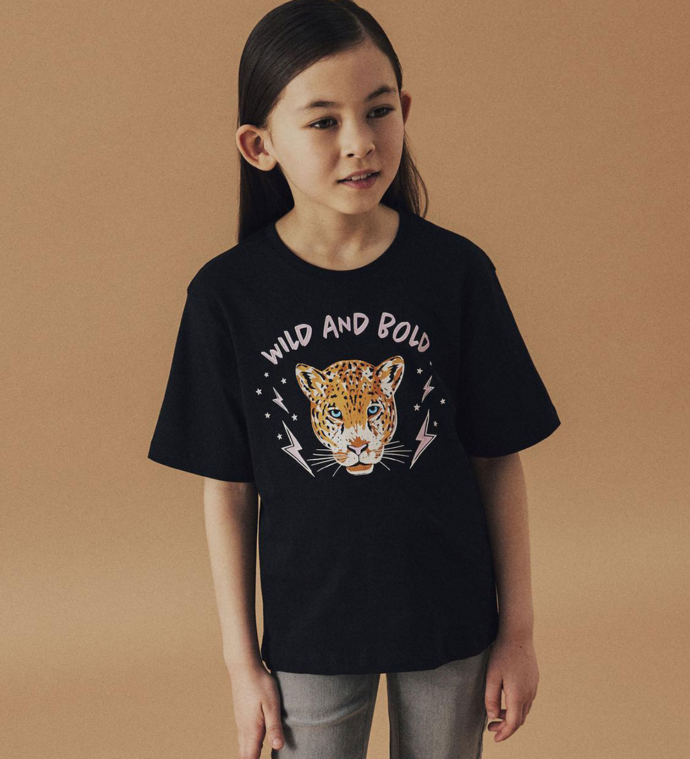 Name It T-shirt - NkfBetria - Sort m. Print