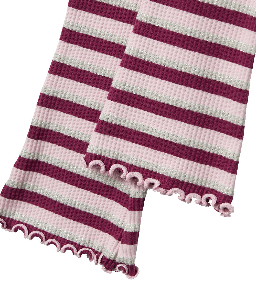 Name It Bukser - Rib - NmfBalisa - Boysenberry m. Striber/Glimme