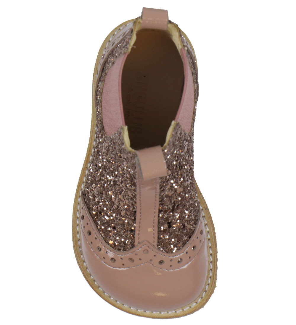 Angulus Støvler - Chelsea - Clay/Rosa m. Glimmer