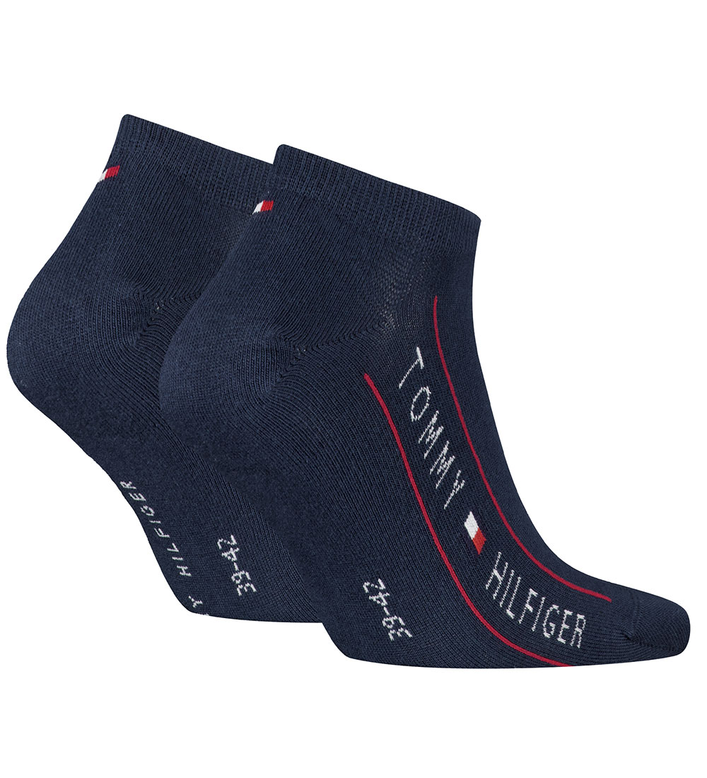 Tommy Hilfiger Ankelstrømper - 2-pak - Navy