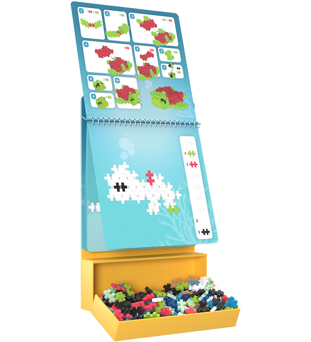 Plus-Plus Aktivitetssæt - Puzzle By Number - 125 stk. - Havet