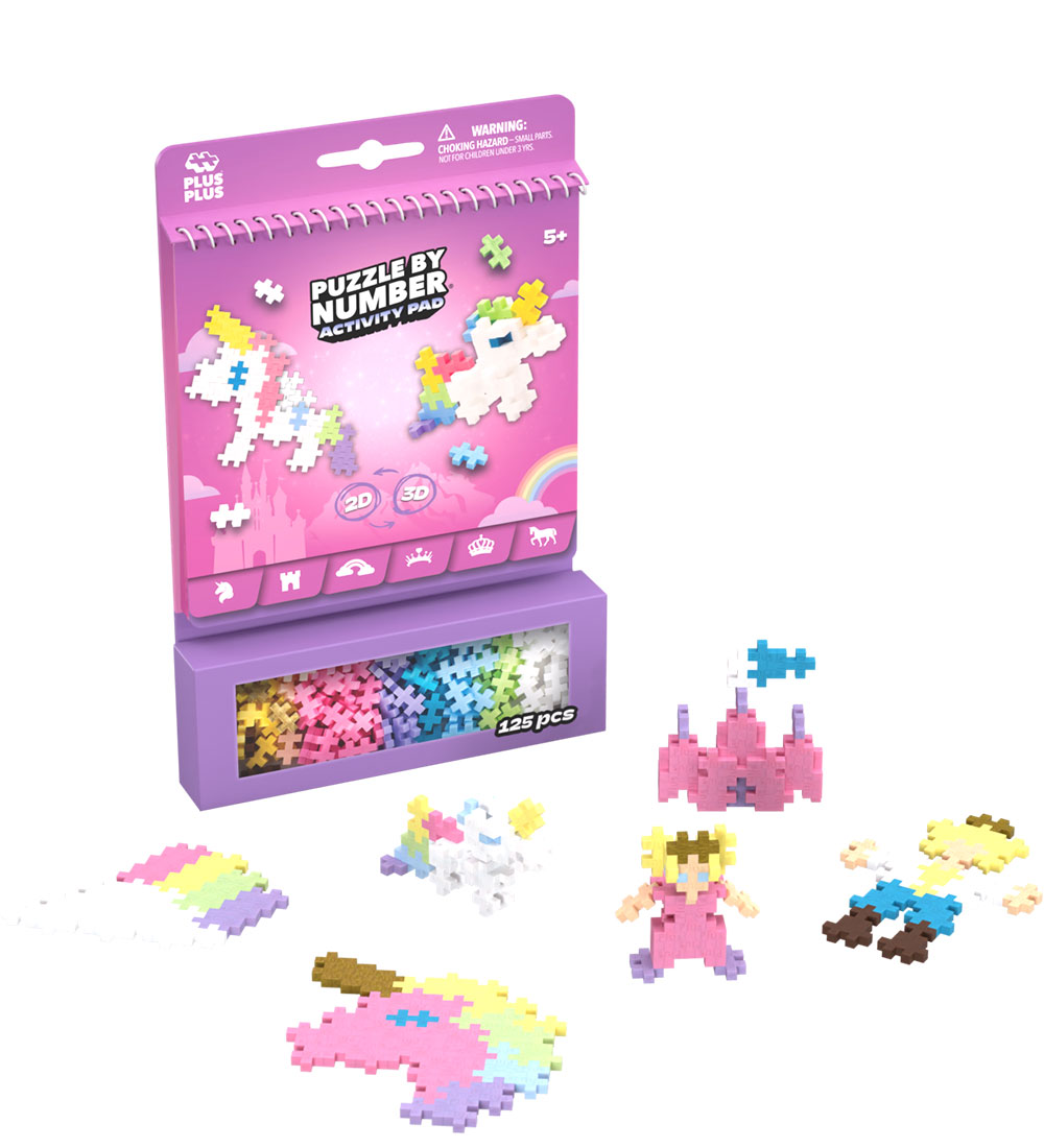 Plus-Plus Aktivitetssæt - Puzzle By Number - 125 stk. - Eventyr