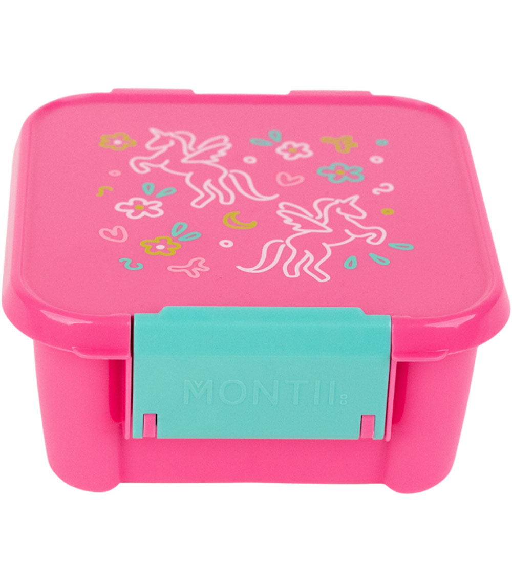 MontiiCo Snackboks m. 3 Rum - Bento Two - 500 ml - Unicorn Magic