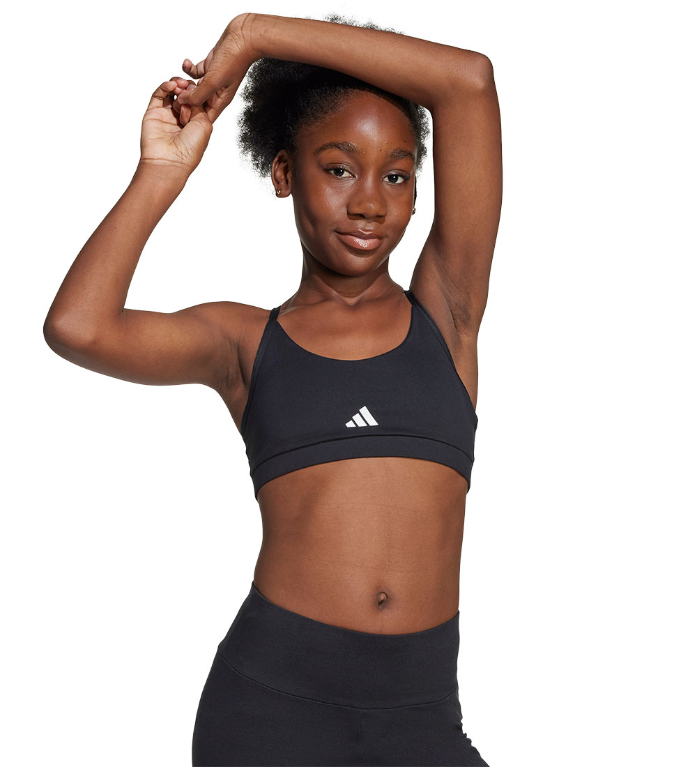 adidas Performance Top - JG Ess Bra - Black/White