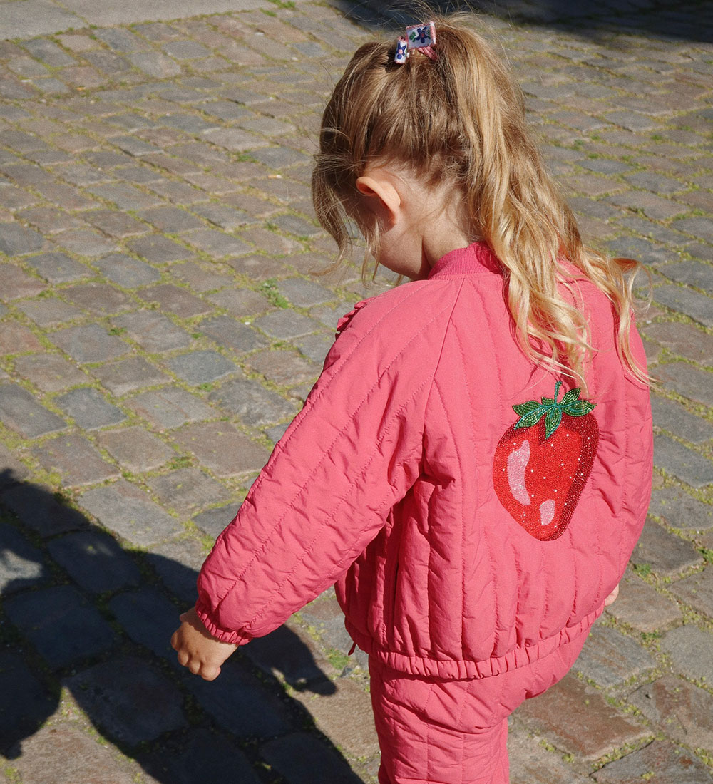 Konges Sløjd Termojakke - Juno Sparkle Bomber - Raspberry Wine m
