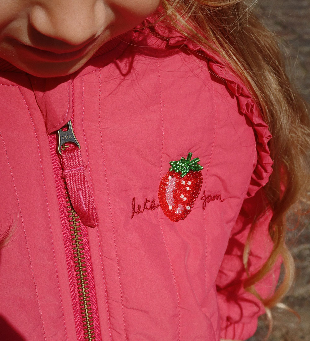 Konges Sløjd Termojakke - Juno Sparkle Bomber - Raspberry Wine m