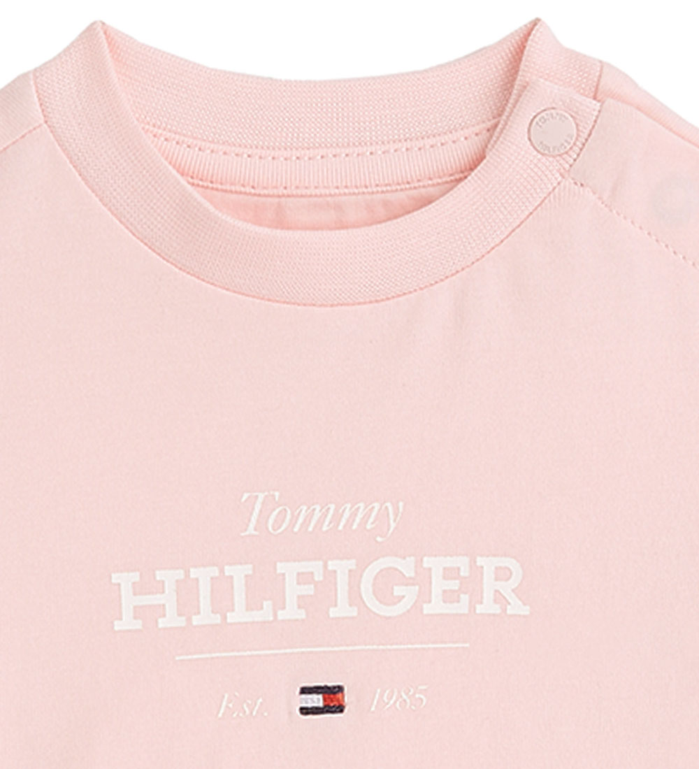 Tommy Hilfiger T-shirt - Monotype 1985 Logo - Precious Pink