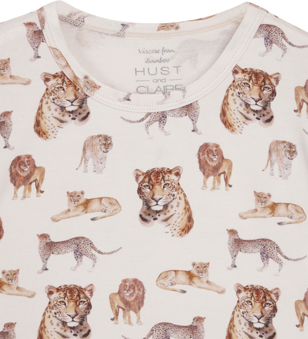 Hust and Claire T-shirt - Austin - Bambus - White Sand