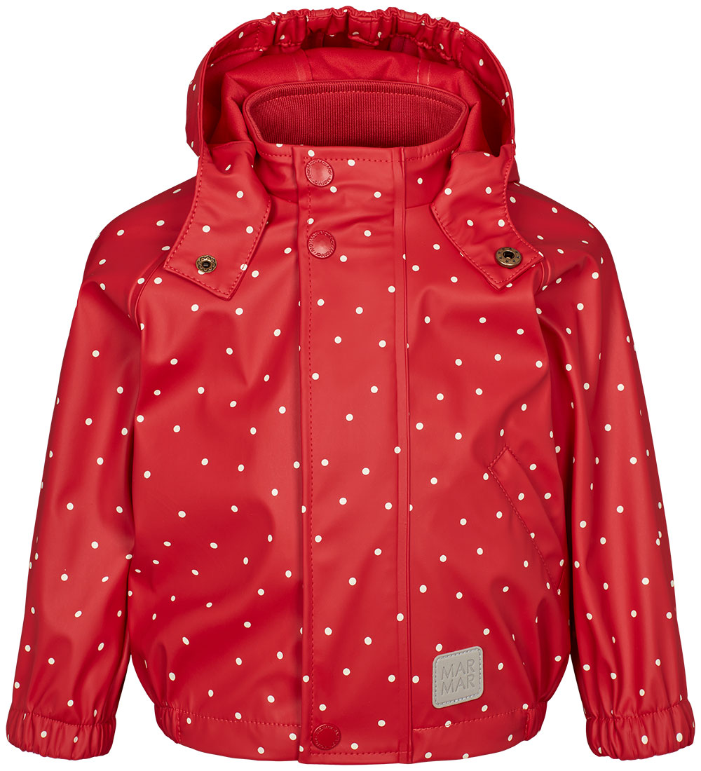 MarMar Regntøj m. Seler - PU - Oddy - Red Dew Dot