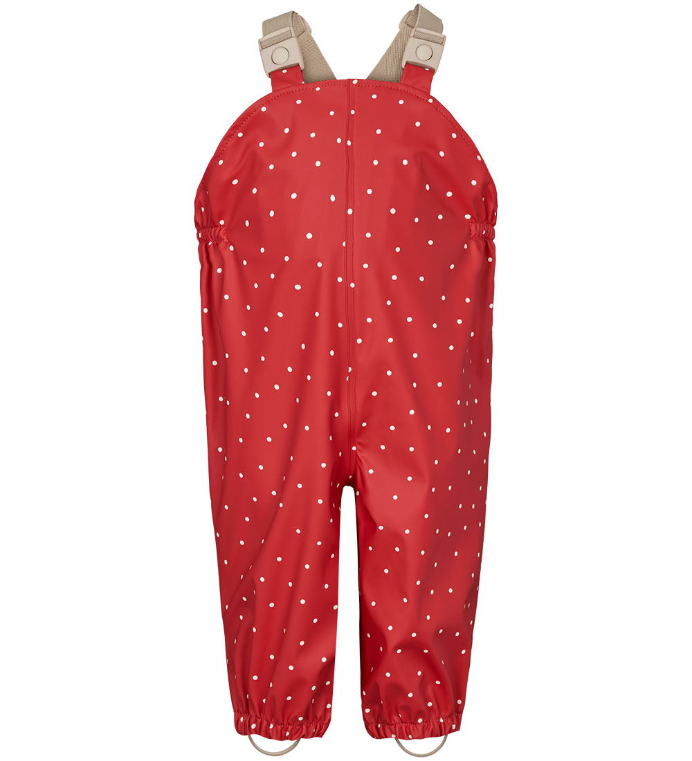 MarMar Regntøj m. Seler - PU - Oddy - Red Dew Dot
