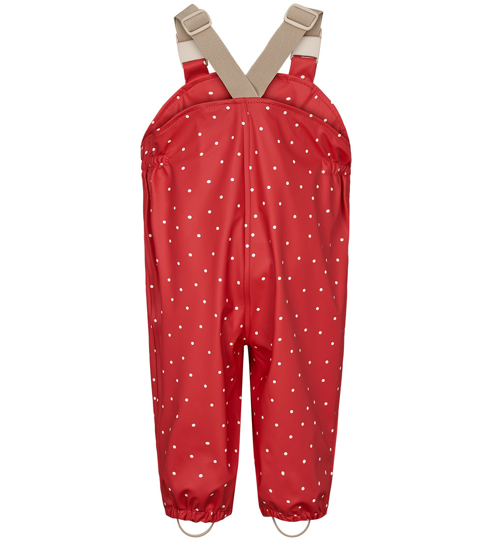 MarMar Regntøj m. Seler - PU - Oddy - Red Dew Dot