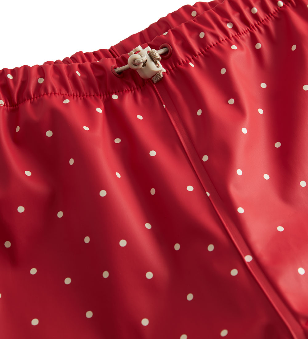 MarMar Regnbukser - PU - Olaf - Red Dew Dot
