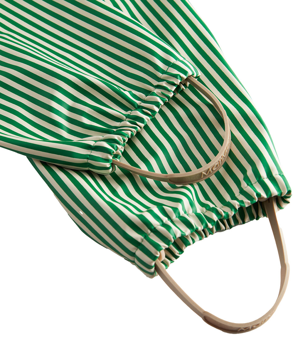 MarMar Regnbukser - PU - Olaf - Green Stripes