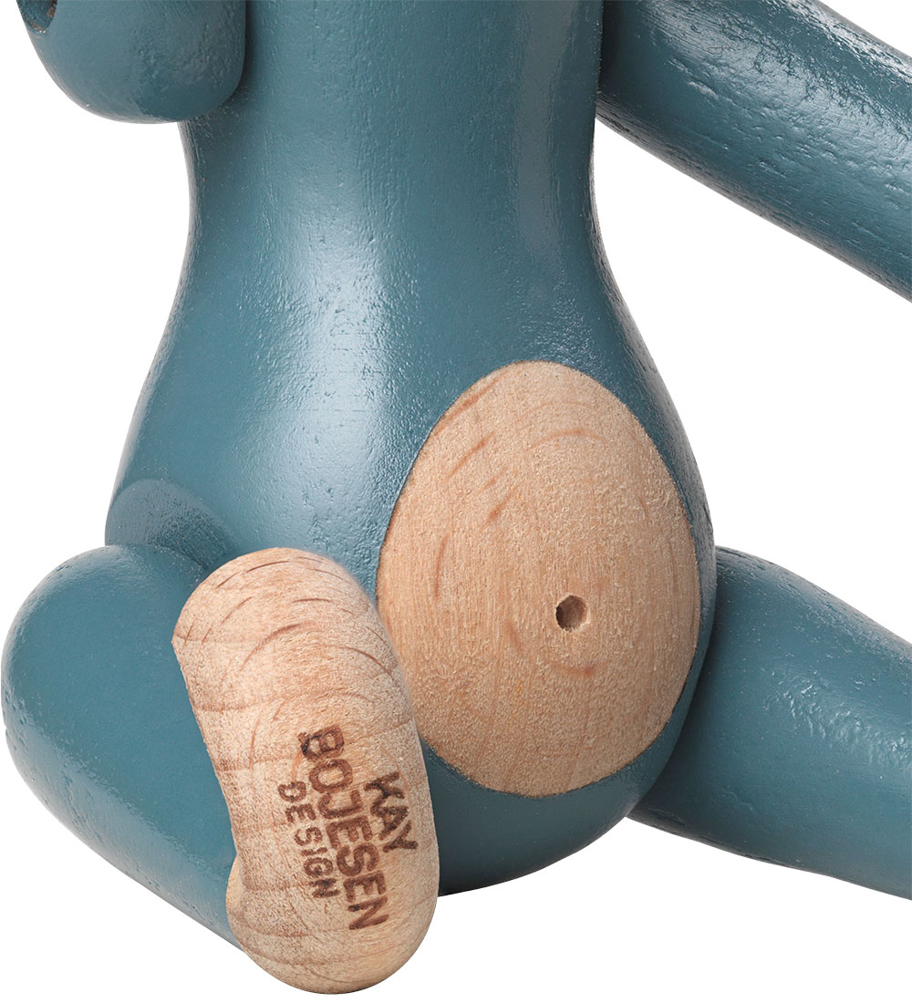 Kaj Bojesen Træfigur - Abe - Mini - Vintage Blå