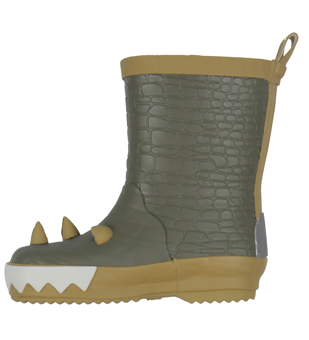 Mikk-Line Gummistøvler- 3D Dragon Wellies - Dusty Olive