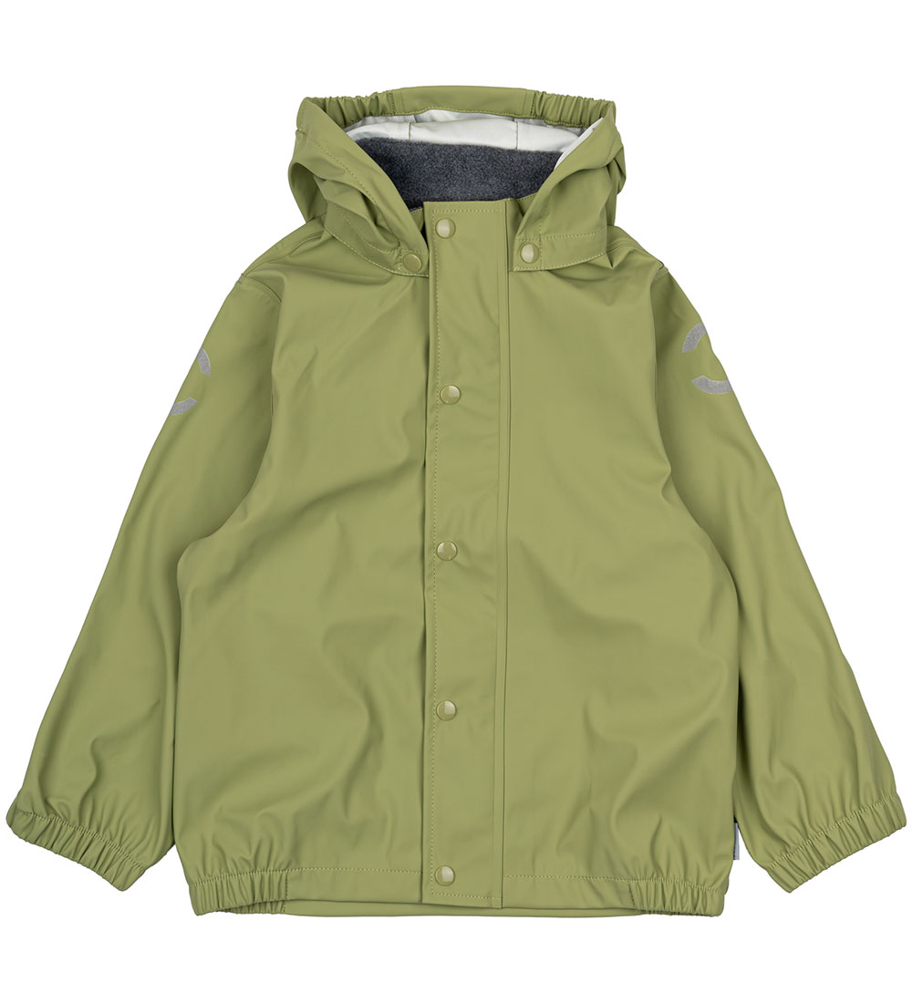 Mikk-Line Regntøj m. Seler - PU - Recycled - Sage