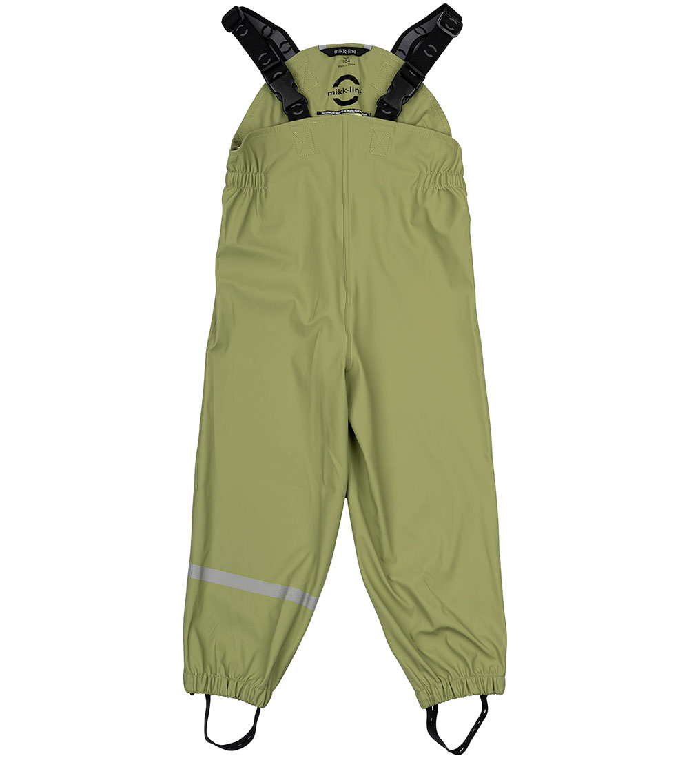 Mikk-Line Regntøj m. Seler - PU - Recycled - Sage