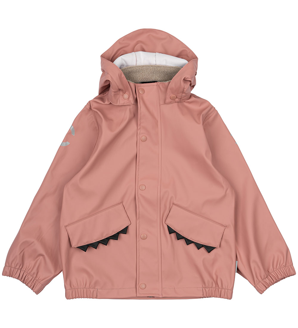 Mikk-Line Regntøj m. Seler - Pu - Animal - Ash Rose